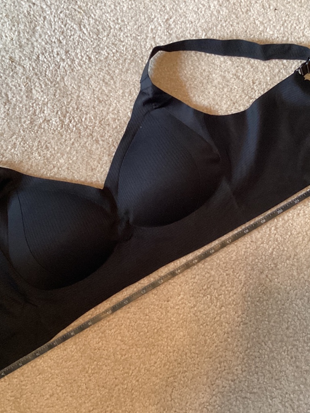 Black Seamless Comfort Bra - Supportive Everyday Wireless Bra